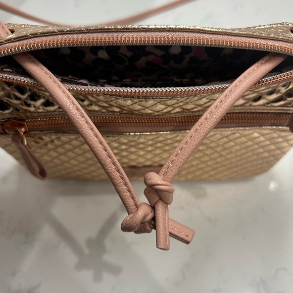 Vera Bradley Iconic RFID Little Crossbody - Rose Gold - Picture 14 of 15